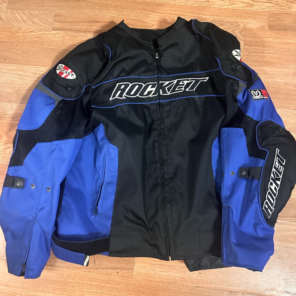 Joe Rocket Black and Blue Performance Jacket with Sporty Design